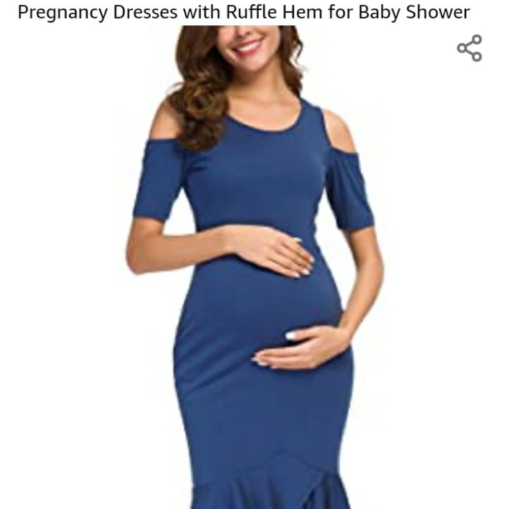 NWT Maternity Bodycon Cold Shoulder Dress
